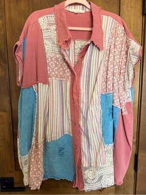 Bluevelvet top - NEW - size S/M oversized